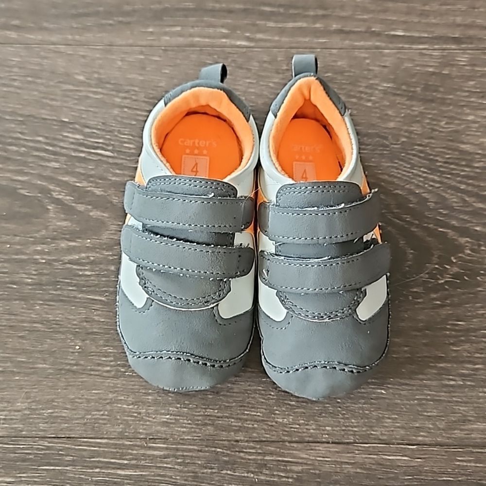 Carter's Baby Slip-On Hook and Loop Shoes Size 4 Soft Sole